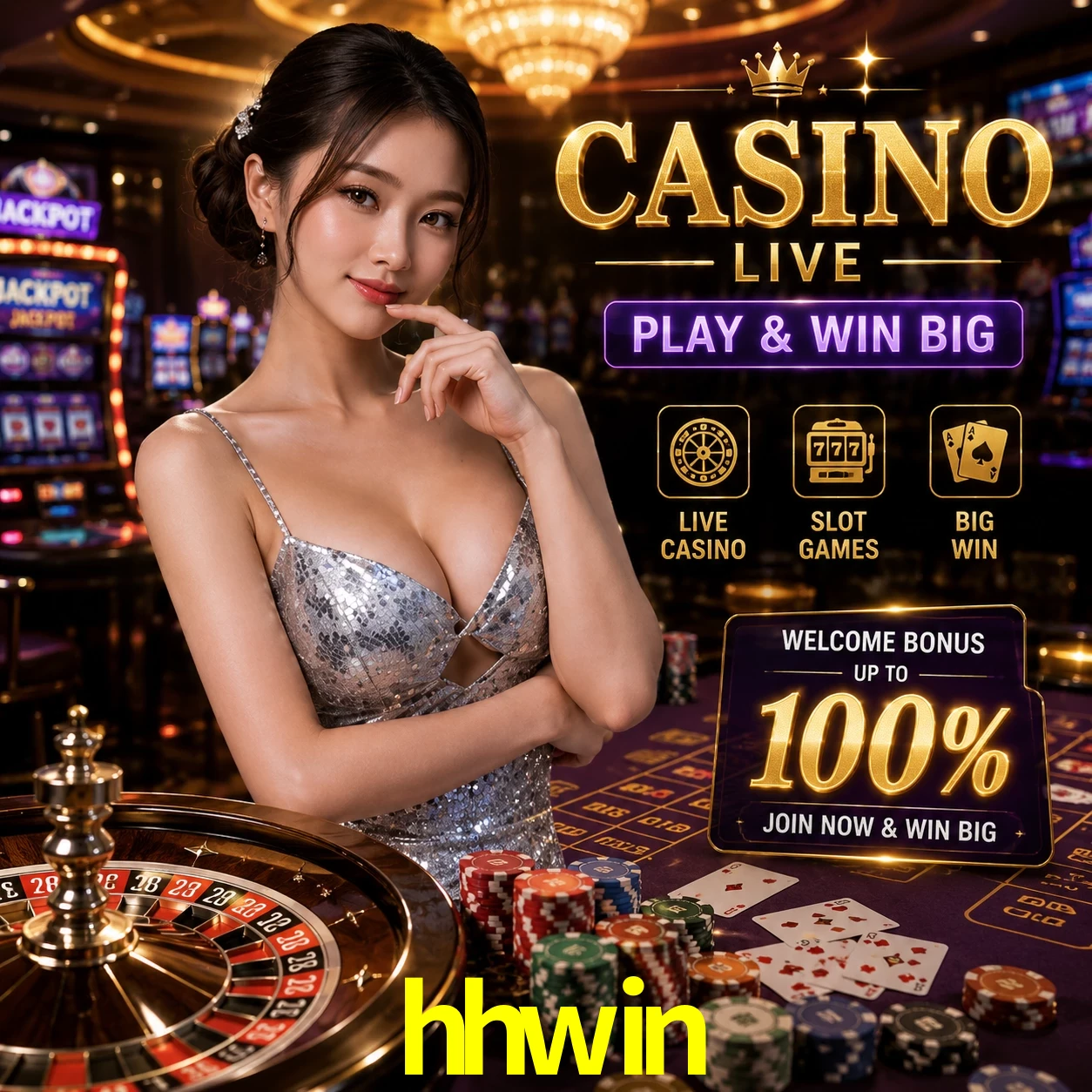 Aplicativo móvel hhwin para iOS e Android